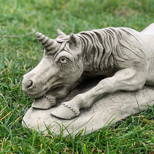 Stone unicorn figurine
