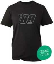 Nicky Hayden 69 Ducati Motorbike Rider Motorcycle Silver Text t shirt