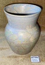 VINTAGE CONWY STUDIO POTTERY FLORAL VASE HANDTHROWN IN WALES CAROL WYNNE MORRIS?