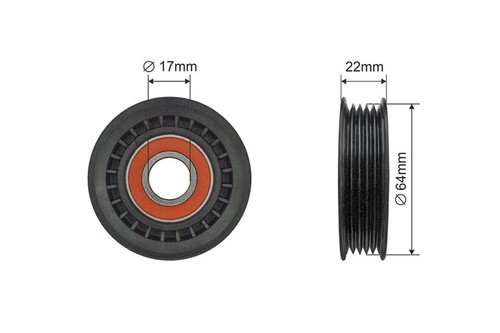 Belt pulley for mercedes - pulley,