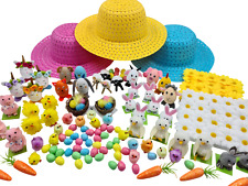 Easter Bonnet Hat Chicks Carrots Bunnies Eggs Sheep Decorations Flowers craft 