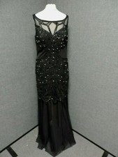 Sousourada Embellished Mesh Maxi Ball Gown With Scarf UK XL LN021 EE 03