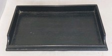 Vintage Ebony Wooden Dressing Table Tray