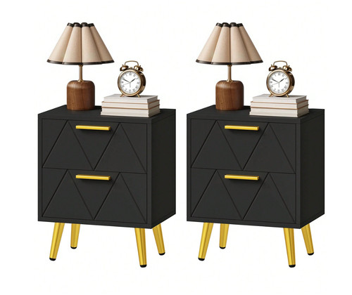 Set modern nightstand end - of,