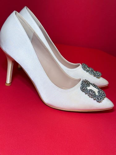 Satin pumps - sz, 9