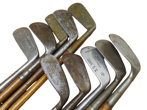 Vtg hickory golf irons clubs - vtg,