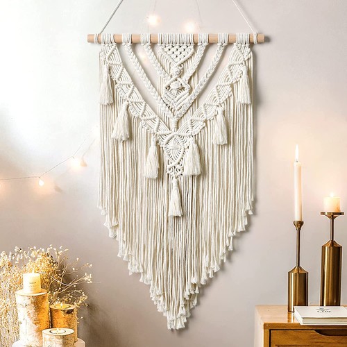 Geometric macrame wall hanging - geometric,