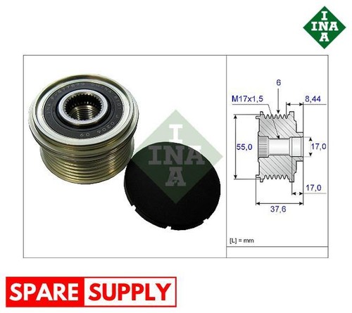 Alternator freewheel clutch - alternator,