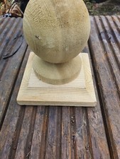 Wooden Ball & Collar Finial and base  for 4ins posts