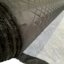 QUILTED FABRIC Grey 2OZ Waterproof Soft Jackets Dress UPHOLSTERY PET BEDDING
