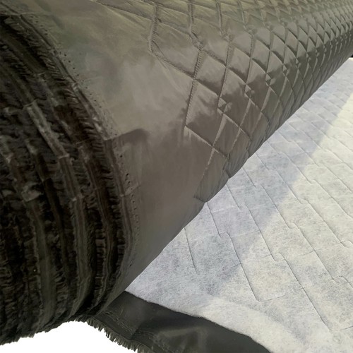 Quilted fabric grey - quilted,