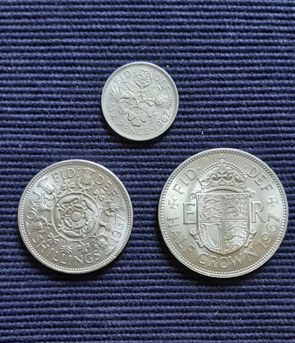 1967 sixpence florin - 1967,