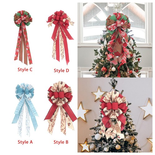 Christmas tree topper bow - christmas,