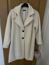 Curly Boucle Cream Coat