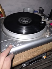 dj turntable vestax in silver