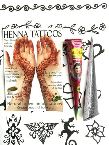 Henna and black - henna,