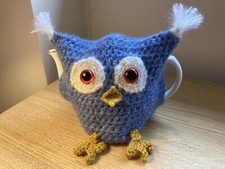 Cheeky Owl Tea Cosy Crochet Teapot Cover Made To Order Hand Made