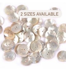 10 Mother Of Pearl,  Shell Buttons . Pack Of 10 Small Buttons 10mm