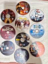 selection of 10 dvds disc only