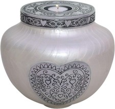 hlc Urns Heart Cremation Urn - Funeral Urn for Human Ashes - Burial urn RRP £79