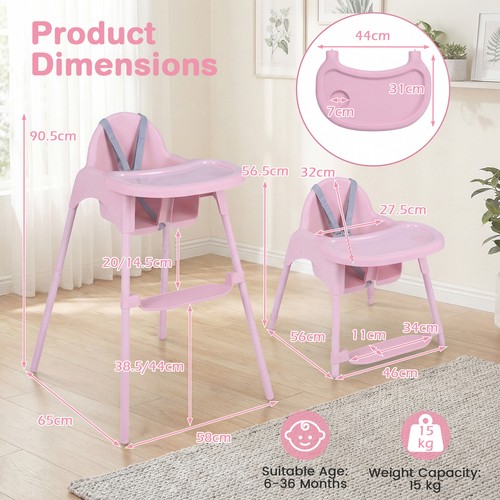 Convertible baby high - 4-in-1,