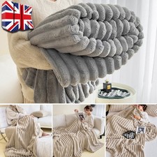 Ribbed Soft Fleece Throws