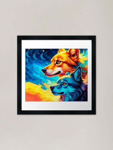 Australian shepherd framed art - australian,