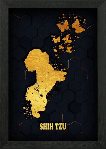 Shih tzu framed wall art - framed,