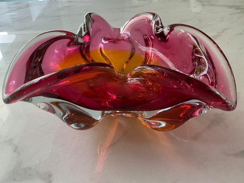 Stunning murano glass ashtray - murano,