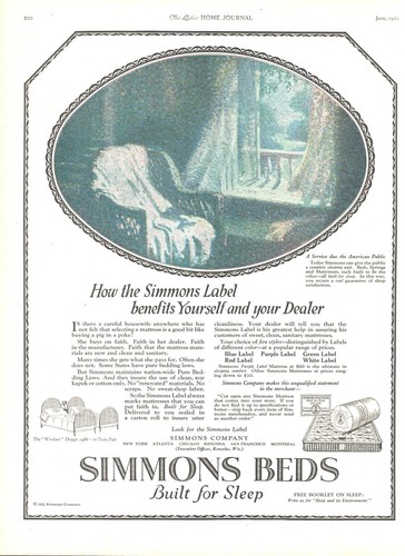 1922 simmons beds antique - 1922,