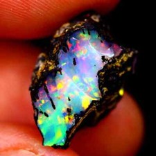 Gem Grade Natural Black Ethiopian Rough Opal. Tops #1 Cutters Delight 