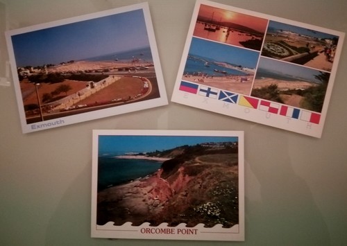 Exmouth devon postcards - x,