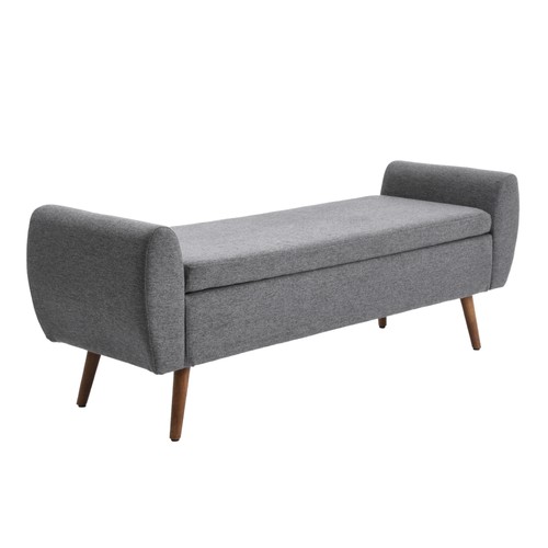Ottoman storage bench armrest - storage,