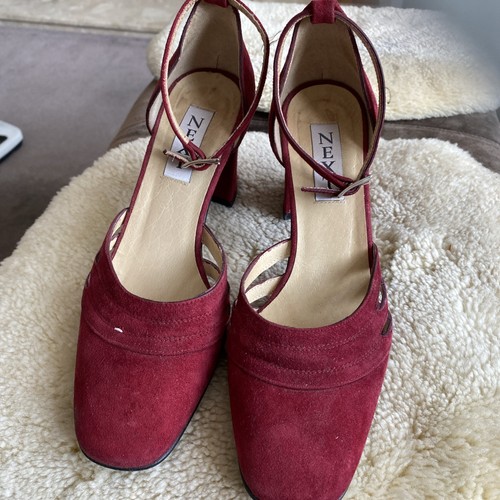 Next red sued shoes 5 - sued,