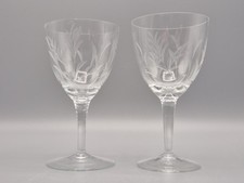 Vintage crystal etched - x,