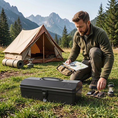 Tool box hip roof portable - tool,