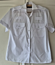 Female Police/Security Short Sleeve White Shirt, Size 12