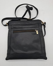 GiGi Black Leather Crossbody
