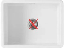 Ellsi 1 Bowl Inset/Undermount Fireclay White Ceramic Sink PDT-000526 RRP £239!!!