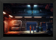 Arcade Game Pixel Art Framed