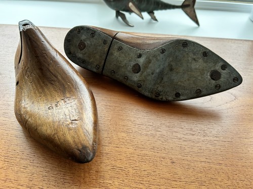 Pair antique wooden full - antique,