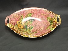 Gorgeous Grimwades Lustre Dish Royal Winton Art Deco Pink Tray 1930s Handled VGC