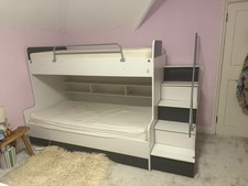 bunk bed with storage stairs