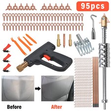 95pc Car Dent Removal Puller Kit Stud Welder Spot Repair Welding Hammer Gun Tool