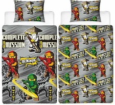 Lego Ninjago Single Duvet Cover Reversible Bedding Set