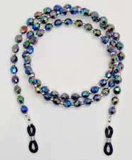 BLACK RAINBOW FACETED GLASSES