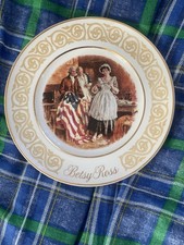 Betsy Ross Patriotic Flag maker Plate 1973
