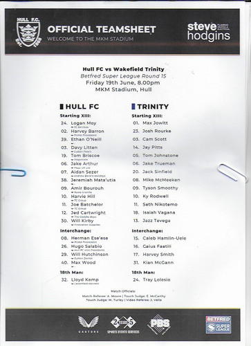 Team sheet hull v - team,