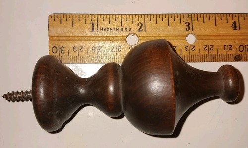 Wood finials spindels walnut - finials,