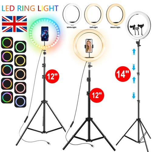 Ring light w tripod - 12",